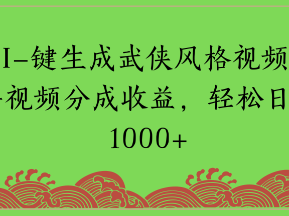 通过AI一键生成美女壁纸暴力拉新，单日变现1000+两分钟制作一个作品!新手小白- 学就会!